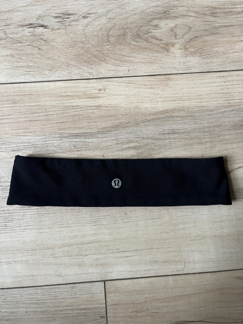 lululemon athletica Black Reflective Logo Headband